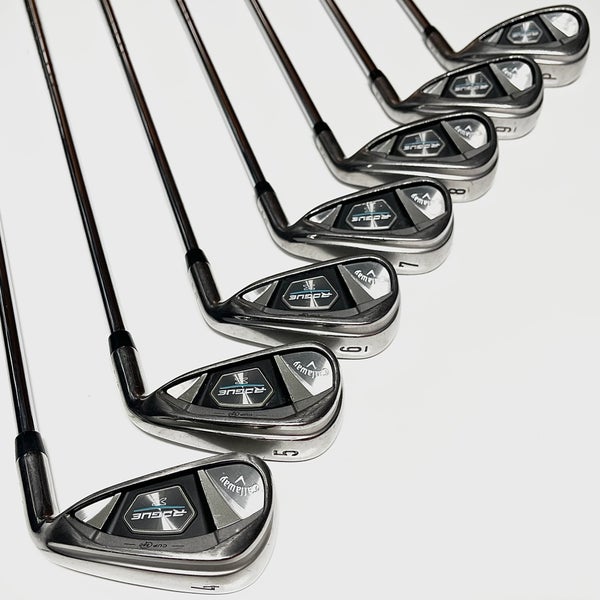 Callaway Rogue X Iron Set 4-9, PW Right Handed Regular Flex Steel Shafts