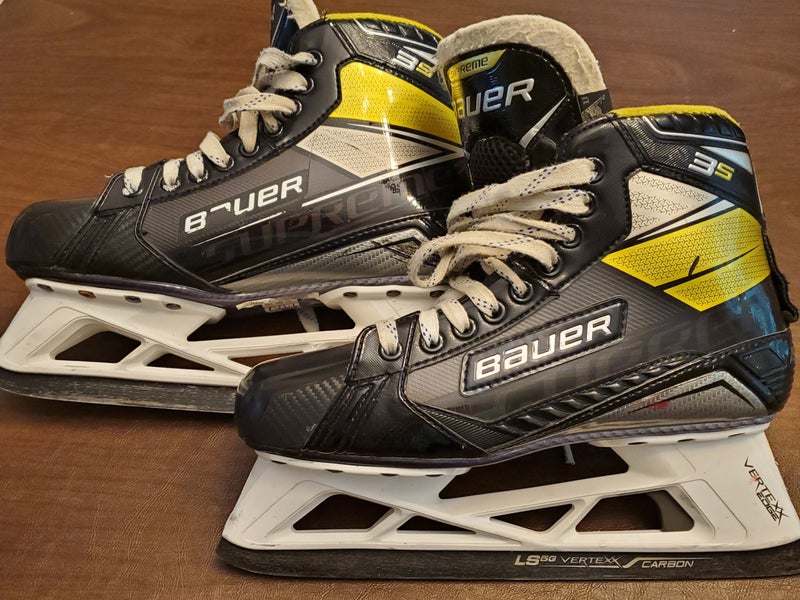 Bauer Supreme 3S Hockey Goalie Skates Regular Width 8 (Used)