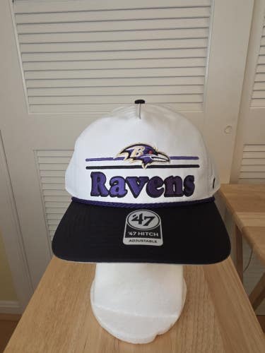 NWS Baltimore Ravens Campscape '47 Hitch Snapback Hat NFL