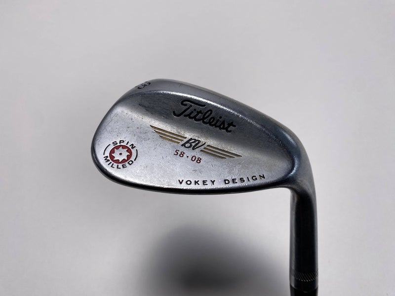 Titleist Vokey Spin Milled Lob Wedge LW 58*  Dynamic Gold Wedge Steel Mens RH