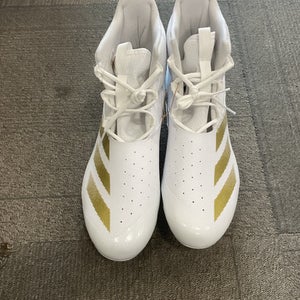 Used Adidas ADIZERO CHAOS Adult FB Cleats Gold Senior 16 11614-S000219905