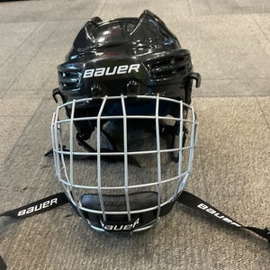 Used Bauer RE AKT 55 Helmet Cage Combo Black SM 11614-S000219854