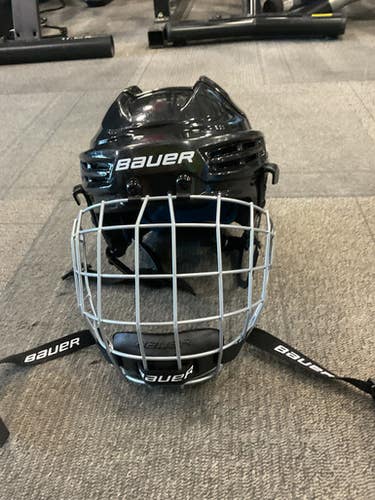Used Bauer RE AKT 55 Helmet Cage Combo Black SM 11614-S000219854