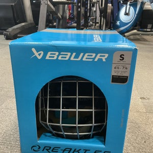 Used Bauer RE AKT 55 Helmet Cage Combo Black SM 11614-S000219853