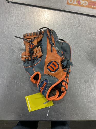 Used Wilson A450 BB/SB Glove RH Throw Orange 10 3/4" 11614-S000219806