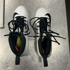 Used Nike HIARACHE 7 BB/SB Cleats White Youth 07.5 11614-S000219790