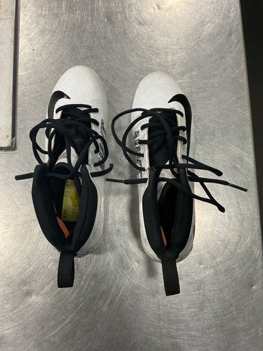 Used Nike HIARACHE 7 BB/SB Cleats White Youth 07.5 11614-S000219790