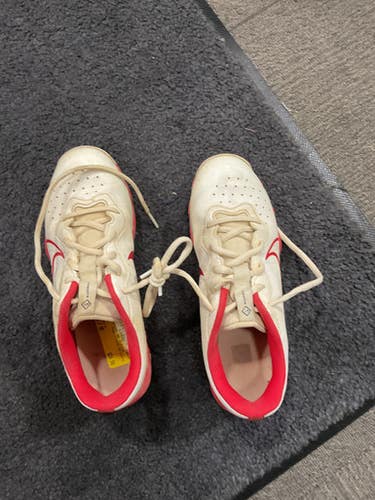 Used Nike DIAMOND BB CLEATS BB/SB Cleats White Junior 05 11614-S000219769