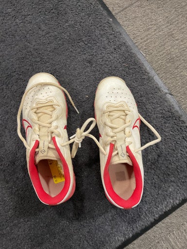 Used Nike DIAMOND BB CLEATS BB/SB Cleats White Junior 05 11614-S000219769