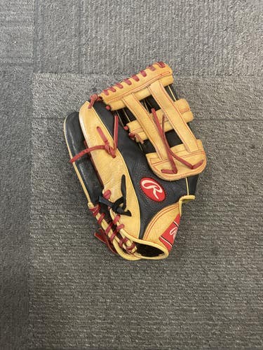 Used Rawlings SELECT PRO LITE BB/SB Glove RH Throw Black And Tan 12" 11614-S000219982