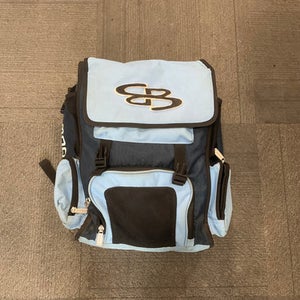 Used BoomBah PLAYER CARRY BACKPACK BB/SB Player Backpack Navy Blue 11614-S000219947