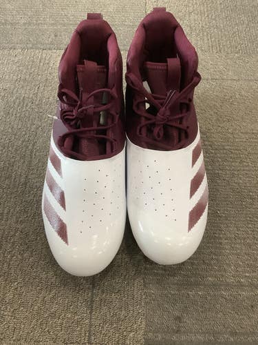 Used Adidas ADIZERO Adult FB Cleats Maroon Senior 13 11614-S000219942