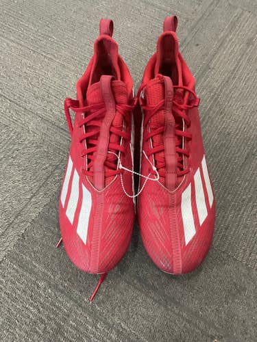 Used Adidas ADIZERO Adult FB Cleats Red Senior 13 11614-S000219938