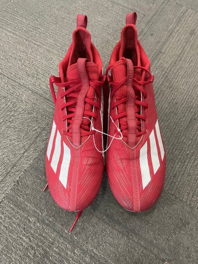 Used Adidas ADIZERO Adult FB Cleats Red Senior 13 11614-S000219938