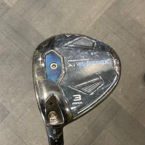 Used Callaway PARADYM AI SMOKE Mens Fairway Wood LH 3 Wood 11614-S000219934