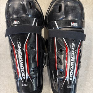 Used Sher-wood M65 Junior Shin Guards Black 12" 11858-S000078314