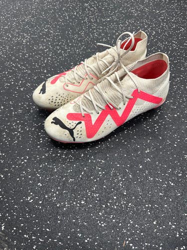 Used Puma Soccer Cleats White Senior 10 11849-S000030888