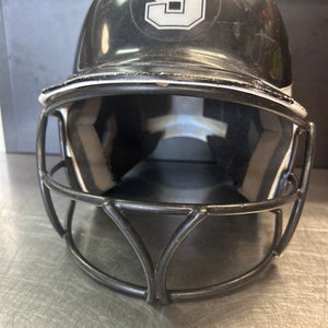 Used Worth BATTING HELMET Batting Helmet w/Mask Black MD 11868-S000064748