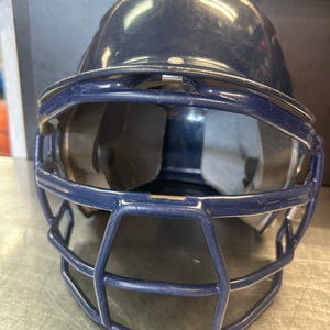 Used Rawlings HELMET Batting Helmet w/Mask Navy Blue SM 11868-S000064747