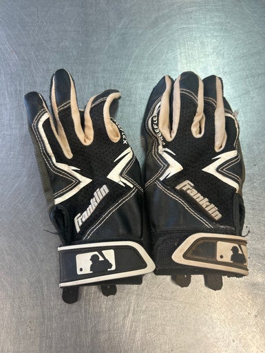 Used Franklin BB/SB Batting Gloves Black XS 11868-S000064740