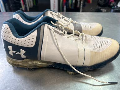 Used Under Armour Mens Golf Shoes White Senior 11.5 11868-S000064687