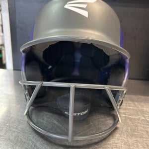 Used Easton HELMET Batting Helmet w/Mask Purple M/L 11868-S000064899