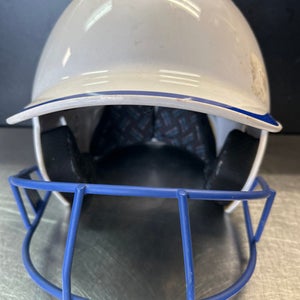 Used Champro HELMET Batting Helmet w/Mask White LG 11868-S000064806