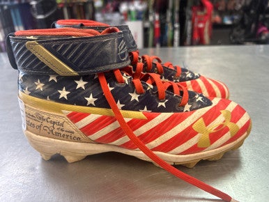 Used Under Armour CLEAT BB/SB Cleats Red Junior 03 11868-S000064769