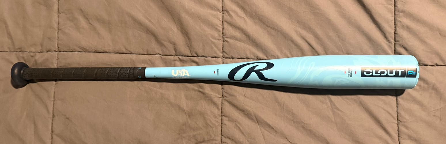 2024 Rawlings Clout AI Alloy USABat Certified Bat (-10) 21 oz 31" (Used)