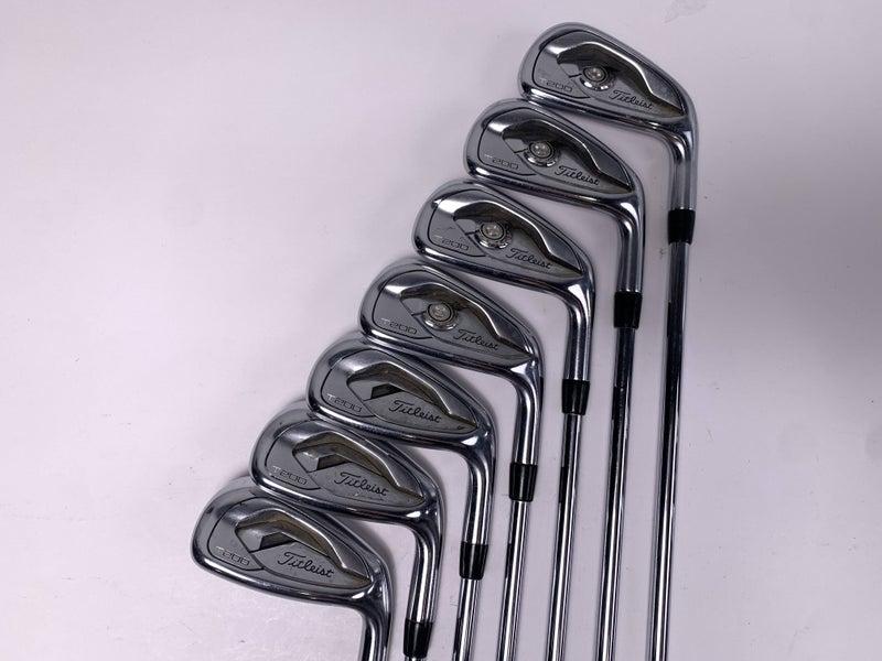 Titleist T200 Iron Set 4-PW True Temper AMT S300 Black Stiff Steel Mens RH