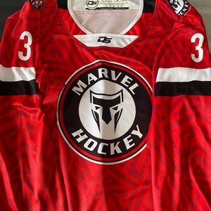 Marvel Hockey mens large game Jersey