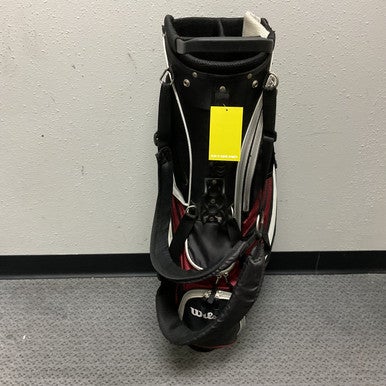 Used Wilson DEEP RED Mens Stand Bag Black And Wine Red 11855-S000189742