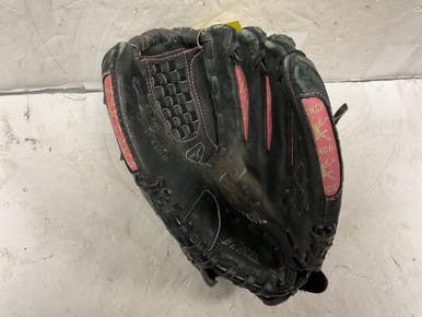 Used Mizuno GPP1108 BB/SB Glove RH Throw Black And Pink 11" 11855-S000189725