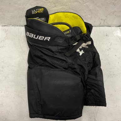 Used Bauer ULTRA SONIC Youth Pant Black And Optic Yellow LG 11855-S000189717