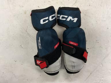 Used CCM NEXT Junior Elbow Pads White/Red/Navy SM 11855-S000189713