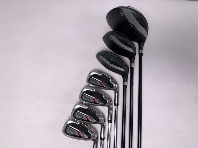 Lynx Black Cat Set Club Set Driver 3W 5W 7-PW Regular Steel Mens RH