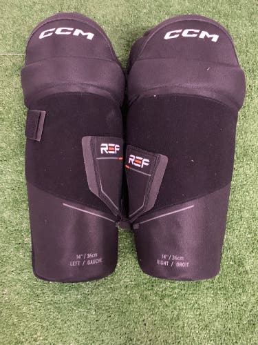 Senior CCM Referee Shin Pads 14" (New)