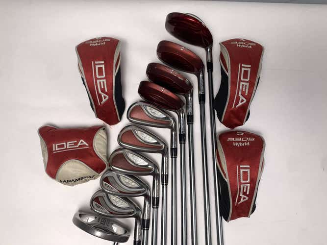 Adams Idea A3 OS Club Set 5W 4H-6H 7-9 GW SW Putter Idea 55g Ladies RH HC