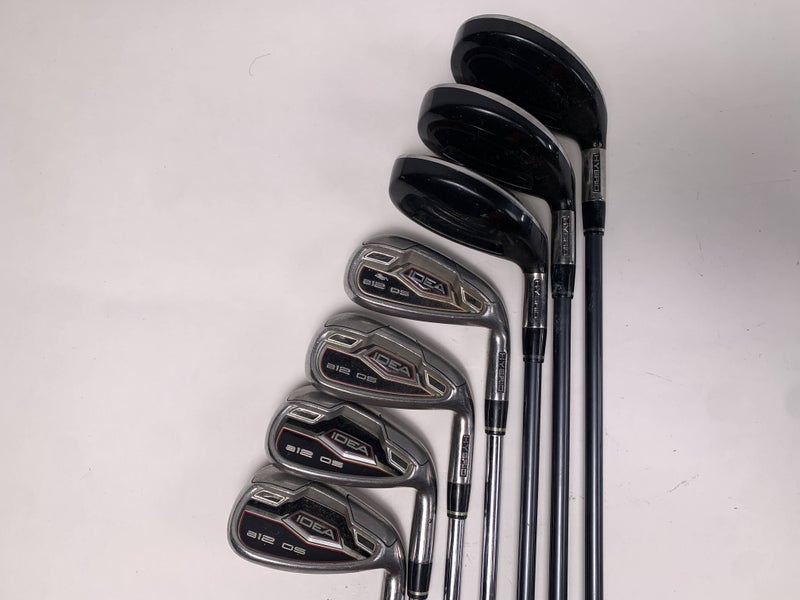 Adams Idea A12 OS Iron Set 4H-6H 7-PW Stiff Steel Mens RH +1''