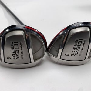 Adams Idea A12 OS 3 & 5 Fairway Wood Set 15* 18* Grafalloy 50g Senior RH