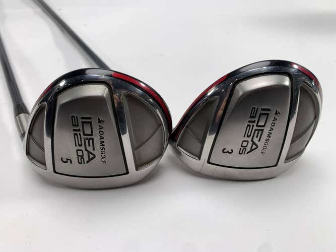 Adams Idea A12 OS 3 & 5 Fairway Wood Set 15* 18* Grafalloy 50g Senior RH