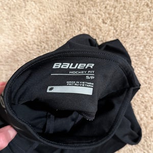 5 Bauer used Senior size small neck guard shirts