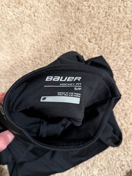 5 Bauer used Senior size small neck guard shirts