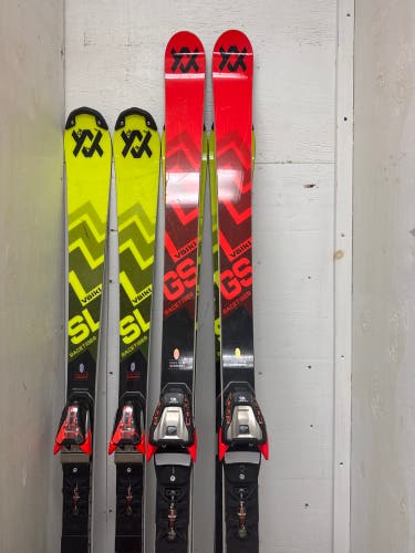 2024 Volkl Racetiger GS 188 cm Racing Skis With Bindings Max Din 16 (Used)