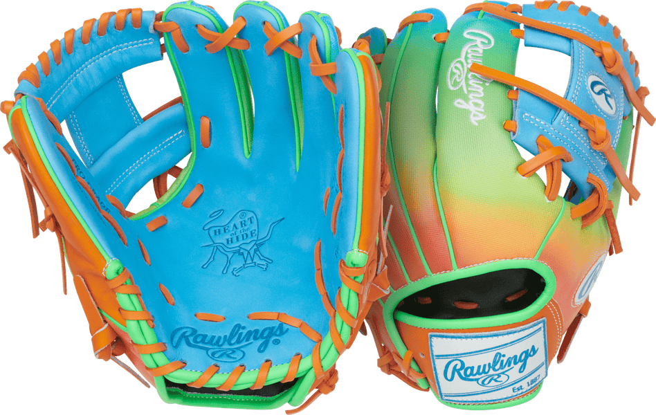 Rawlings Heart of the Hide Funburst PROR204-2CBO 11.5" Baseball Glove *Message to Neogtiate*