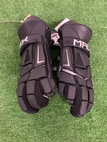 Black Maverik M5 Lacrosse Gloves 12" (New)