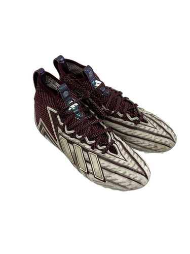 Used Adidas FREAK ULTRA Adult FB Cleats White And Maroon Senior 10 11692-S000138361