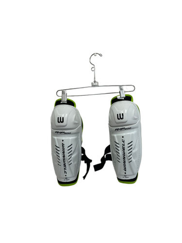 Used WinnWell AMP500 Junior Shin Guards White 9" 11692-S000140040
