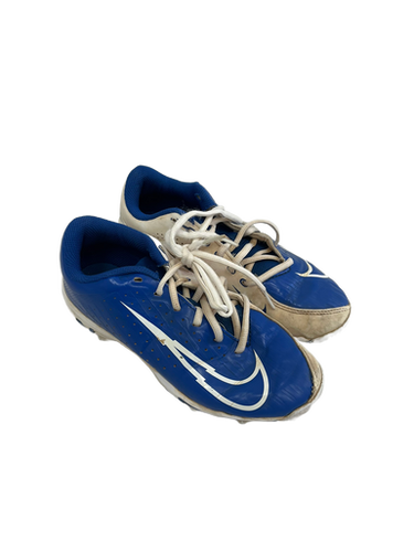 Used Nike VAPOR ULTRAFLY BB/SB Cleats White And Royal Blue Junior 04.5 11692-S000140047