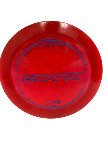 Used Discraft Z CRANK Disc Golf Driver Red 173g 11692-S000140065